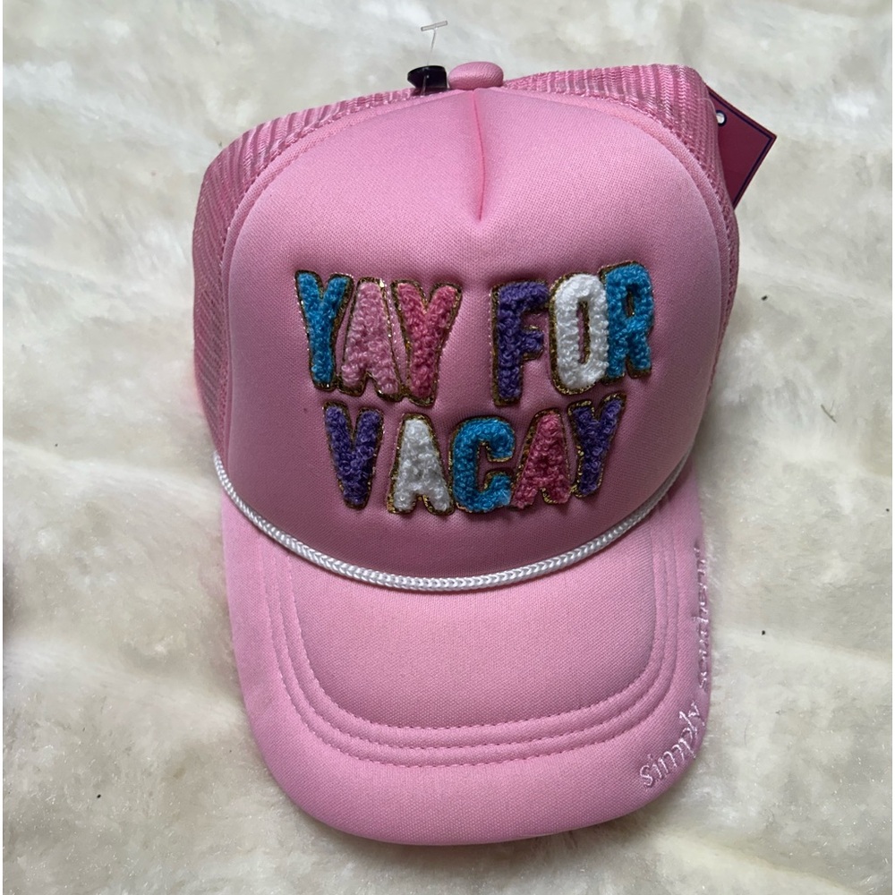 Simply Southern pink YAY for VACAY baseball cap
